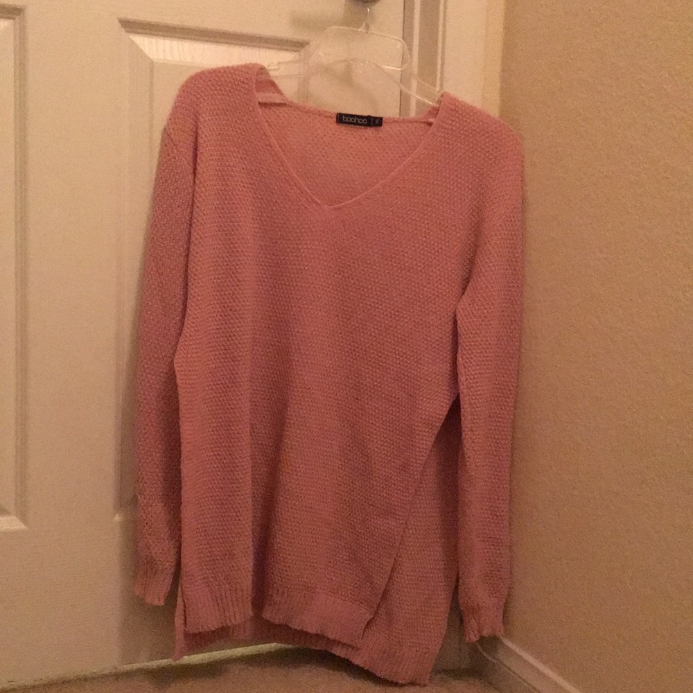 Pink Boohoo Sweater